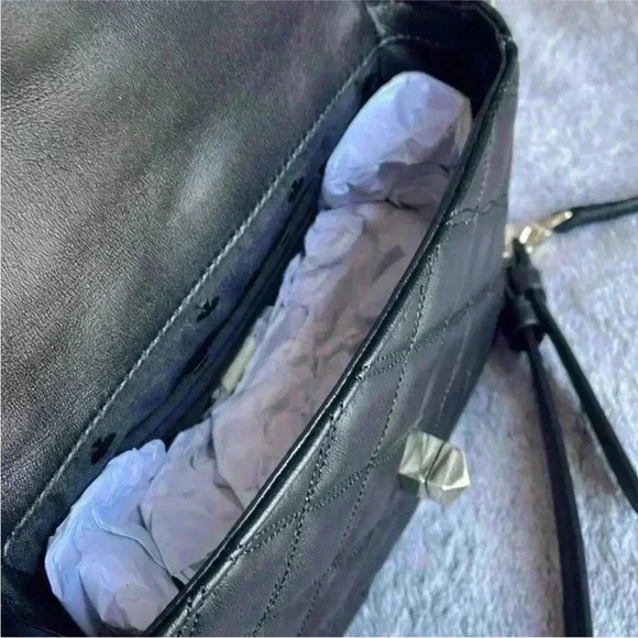 Kate Spade Natalia Quilted Leather Square Crossbody in Black NWT - Picture 6 of 9